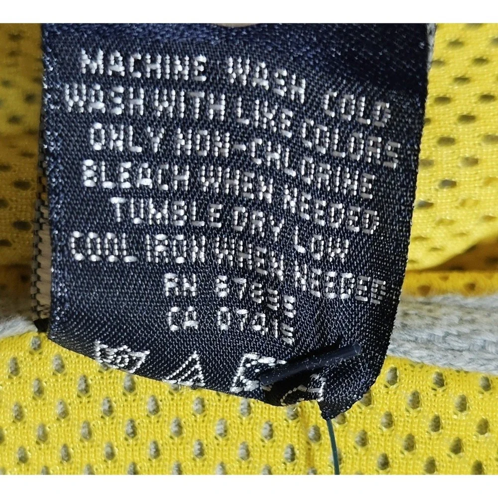 Nautica‎ Jeans Sleeveless Hooded Zip Up Jacket Mens XXL Gray Yellow Pockets New